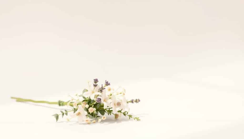sparsame Blumengestaltung